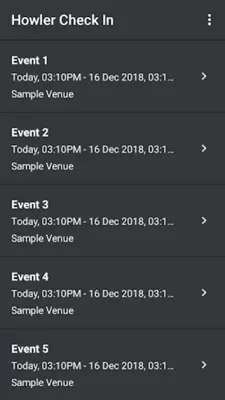 Howler Check In android App screenshot 0
